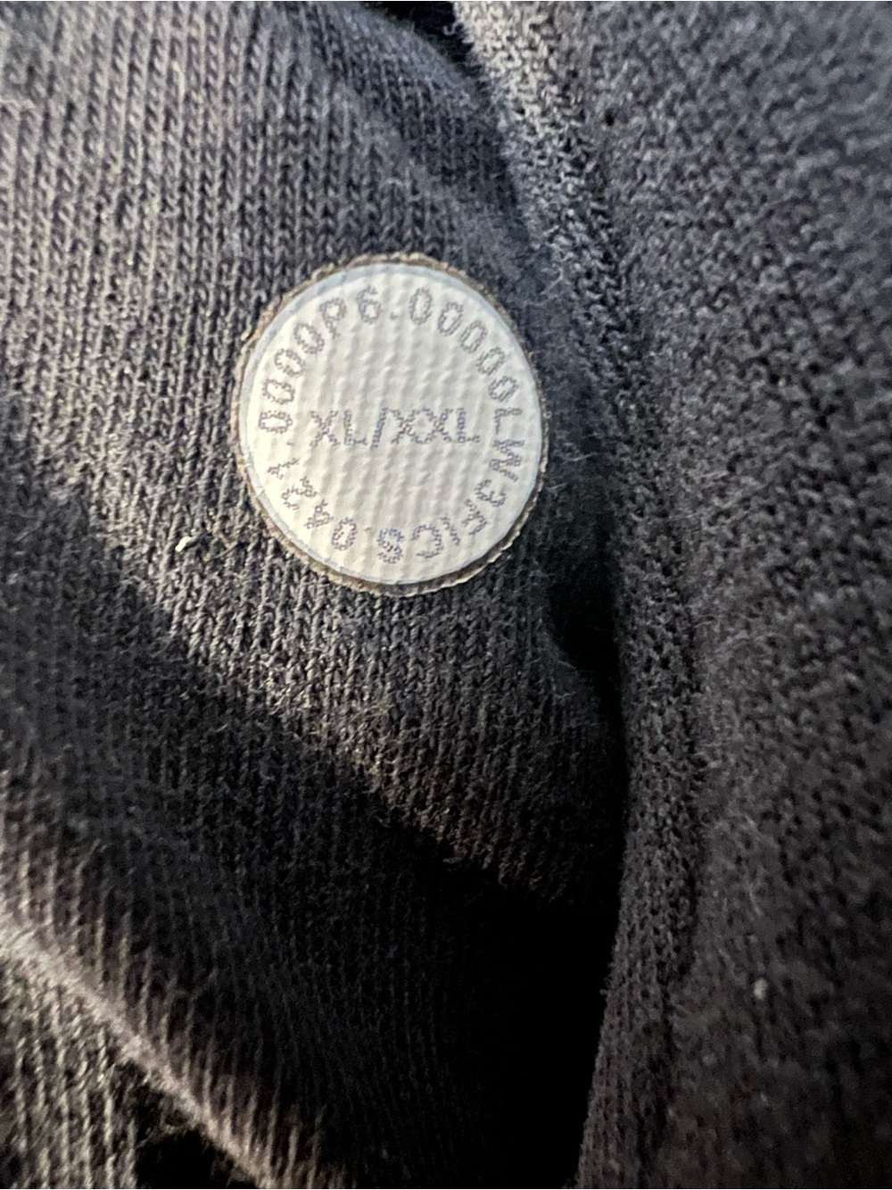 #117 Lululemon Thick Fleece Half-Zip Black XL/XXL Oversized W3FICS - Picture 4 of 5